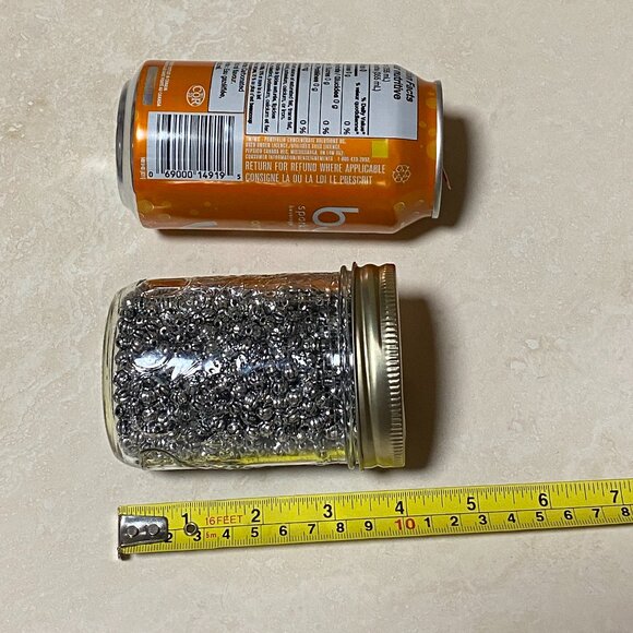 3/$10, Silver Tone Plastic Beads - Picture 3 of 3